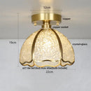 GobekUsa Glass Crystal Ceiling Light Fixture Modern Nordic Design