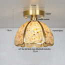 GobekUsa Glass Crystal Ceiling Light Fixture Modern Nordic Design