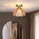 GobekUsa Glass Crystal Ceiling Light Fixture Modern Nordic Design
