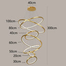 GobekUsa Nordic Home Decor Stair Chandelier Living Room Bedroom Dining Room Lighting