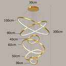 GobekUsa Nordic Home Decor Stair Chandelier Living Room Bedroom Dining Room Lighting