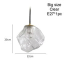Nordic Ice Crystal Glass Pendant Light