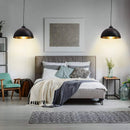 Nordic Industrial Black Dome Pendant Light