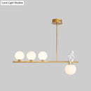 GobekUsa Nordic Island Angel Pendant Light with Opal Glass Shade