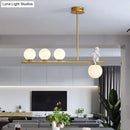 GobekUsa Nordic Island Angel Pendant Light with Opal Glass Shade