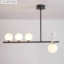 GobekUsa Nordic Island Angel Pendant Light with Opal Glass Shade