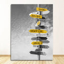 GobekUsa Nordic Landscape Canvas Print Set - Yellow Scenery