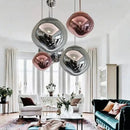 GobekUsa Nordic Lava Glass Chandelier - Minimalist Bedroom Dining Room Pendant Lamp