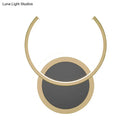 GobekUsa Nordic LED C-Shaped Wall Sconce in Gold for Bedroom - Warm/White Light