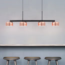 GobekUsa Nordic LED Diner Island Lamp: 4-Light Hanging Fixture with Acrylic Shade