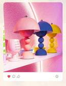 GobekUsa Nordic LED Flowers Table Lamp USB Dimmable For Home Living Table Bedroom Bedside Room Decoration LED Night Lamps Desk Light