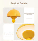 GobekUsa Nordic LED Flowers Table Lamp USB Dimmable For Home Living Table Bedroom Bedside Room Decoration LED Night Lamps Desk Light