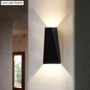 GobekUsa Nordic LED Flush Wall Sconce Black/White Triangular LED Wall Lamp