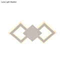 GobekUsa Nordic LED Metal Wall Sconce Light - Black/White Rhombus Design for Bedroom, White/Warm Light