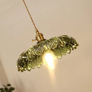 GobekUsa Nordic LED Pendant Light Green Glass Hanging Fixture