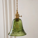 GobekUsa Nordic LED Pendant Light Green Glass Hanging Fixture