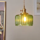 GobekUsa Nordic LED Pendant Light Green Glass Hanging Fixture
