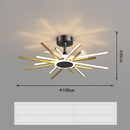 Nordic Light Luxury Living Room Fan Lamp Simple New Style