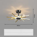 Nordic Light Luxury Living Room Fan Lamp Simple New Style