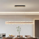 Nordic Linear Brushed Stainless Steel Pendant Light