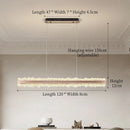 Nordic Linear Brushed Stainless Steel Pendant Light