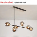 Nordic Long Bar Glass Globe Pendant Light