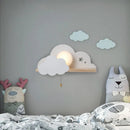 GobekUsa Nordic Macaron LED Cloud Glass Wall Lamps for Children Room