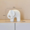 GobekUsa Elephant Resin Statue - Nordic Style Home Office Decor Sculpture
