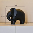 GobekUsa Elephant Resin Statue - Nordic Style Home Office Decor Sculpture