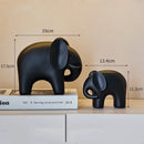 GobekUsa Elephant Resin Statue - Nordic Style Home Office Decor Sculpture