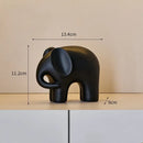 GobekUsa Elephant Resin Statue - Nordic Style Home Office Decor Sculpture
