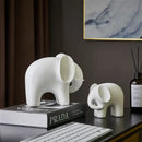 GobekUsa Elephant Resin Statue - Nordic Style Home Office Decor Sculpture