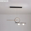 GobekUsa Nordic Metal LED Island Lighting Pendant with Frosted Glass - Black/White/Gold Finish for Dining Room