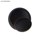 GobekUsa Nordic Metal Moon Wall Light - Moveable Flush Mount Sconce in Black/White/Pink with LED White/Yellow Light