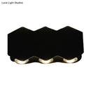 GobekUsa Nordic Metallic Mini Wall Light - Ellipse/Curve/Honeycomb Design - 4/6-Bulb LED Wall Washer Sconce in Black for Hallways