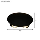 GobekUsa Nordic Metallic Mini Wall Light - Ellipse/Curve/Honeycomb Design - 4/6-Bulb LED Wall Washer Sconce in Black for Hallways