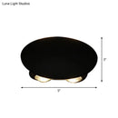 GobekUsa Nordic Metallic Mini Wall Light - Ellipse/Curve/Honeycomb Design - 4/6-Bulb LED Wall Washer Sconce in Black for Hallways