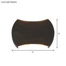 GobekUsa Nordic Metallic Mini Wall Light - Ellipse/Curve/Honeycomb Design - 4/6-Bulb LED Wall Washer Sconce in Black for Hallways