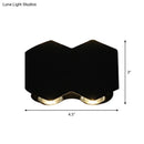 GobekUsa Nordic Metallic Mini Wall Light - Ellipse/Curve/Honeycomb Design - 4/6-Bulb LED Wall Washer Sconce in Black for Hallways