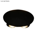 GobekUsa Nordic Metallic Mini Wall Light - Ellipse/Curve/Honeycomb Design - 4/6-Bulb LED Wall Washer Sconce in Black for Hallways