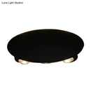 GobekUsa Nordic Metallic Mini Wall Light - Ellipse/Curve/Honeycomb Design - 4/6-Bulb LED Wall Washer Sconce in Black for Hallways