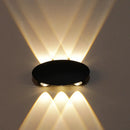 GobekUsa Nordic Metallic Mini Wall Light - Ellipse/Curve/Honeycomb Design - 4/6-Bulb LED Wall Washer Sconce in Black for Hallways