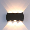 GobekUsa Nordic Metallic Mini Wall Light - Ellipse/Curve/Honeycomb Design - 4/6-Bulb LED Wall Washer Sconce in Black for Hallways