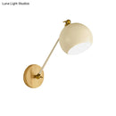 GobekUsa Nordic Metallic Wall Lamp with Adjustable Spherical Shade for Boutique - 1-Bulb Wall Light