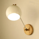 GobekUsa Nordic Metallic Wall Lamp with Adjustable Spherical Shade for Boutique - 1-Bulb Wall Light
