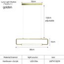 GobekUsa Nordic Minimalist Bar Hanging Rectangular Frame Pendant Light