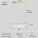 GobekUsa Nordic Minimalist Bar Hanging Rectangular Frame Pendant Light