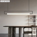 GobekUsa Nordic Minimalist Bar Hanging Rectangular Frame Pendant Light