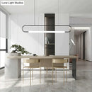GobekUsa Nordic Minimalist Bar Hanging Rectangular Frame Pendant Light
