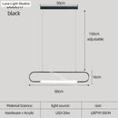 GobekUsa Nordic Minimalist Bar Hanging Rectangular Frame Pendant Light